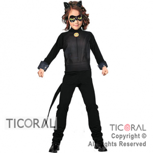 DISFRAZ CAT NOIRE NI�A CAND TALLE 3  X 1